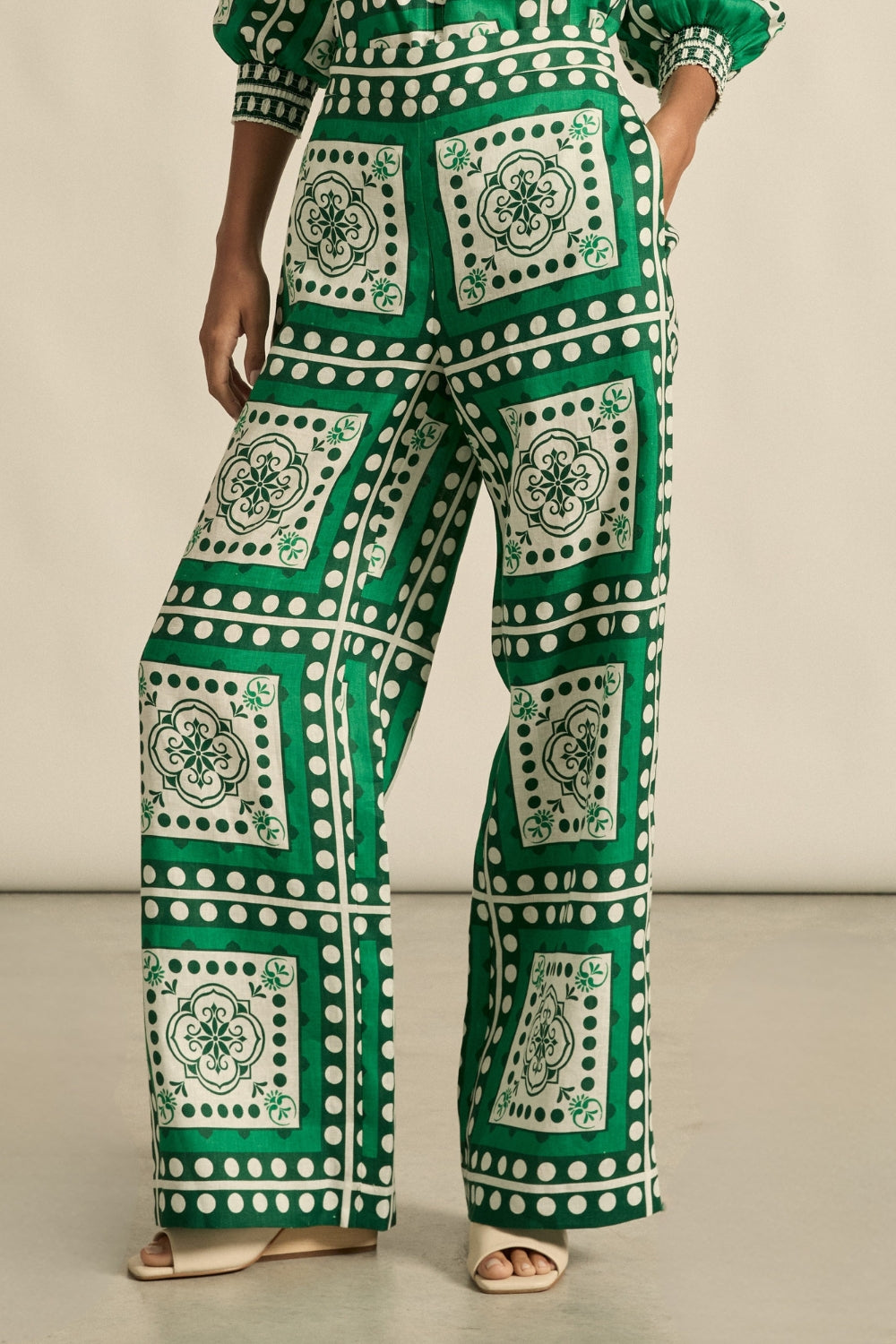 gesture pant - parrot scarf
