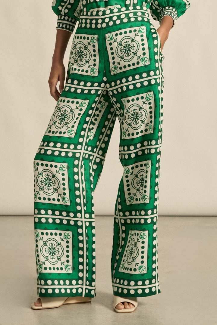 gesture pant - parrot scarf