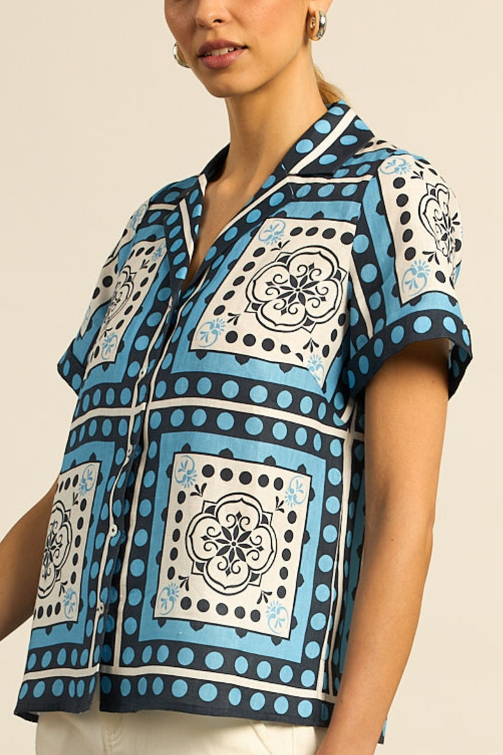 lumen top - bay scarf