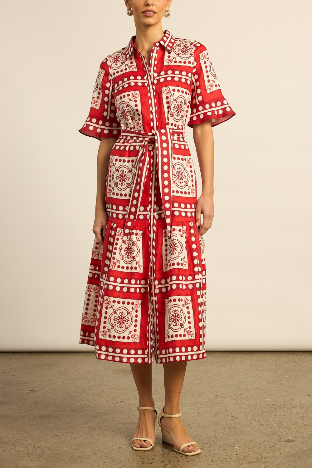 oasis dress - poppy scarf