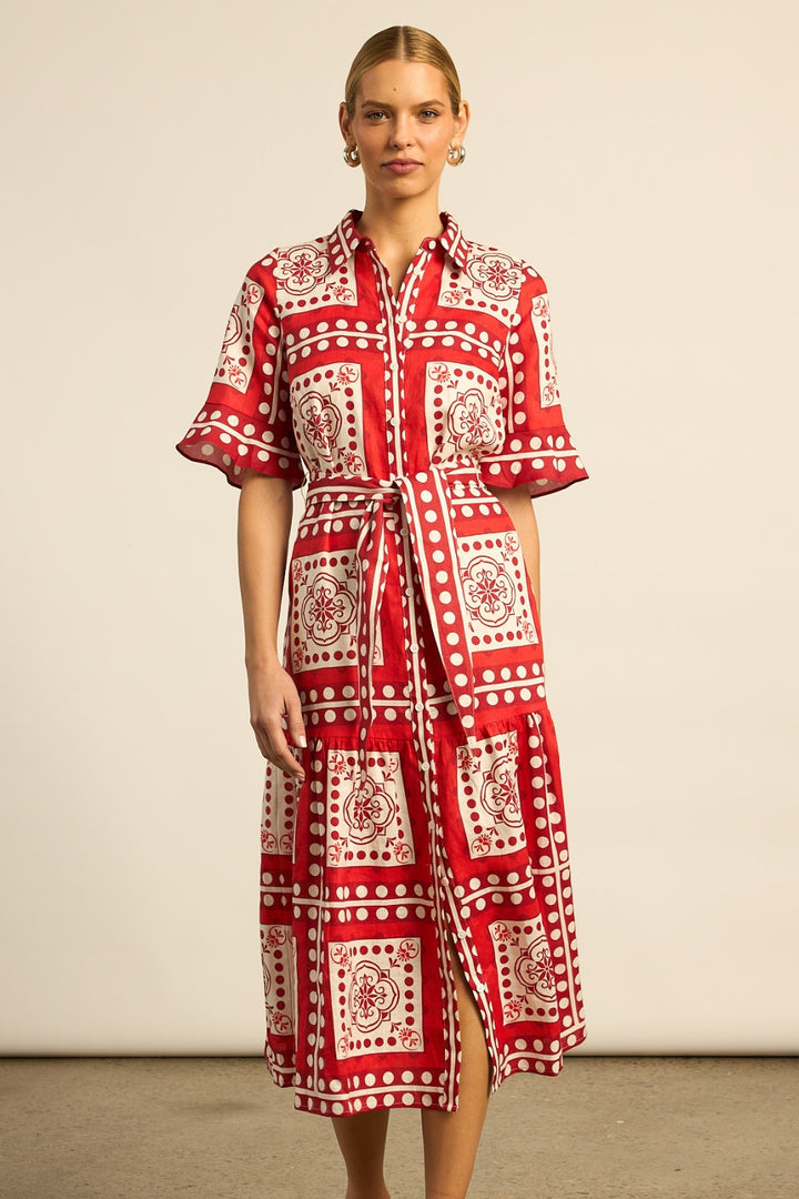oasis dress - poppy scarf