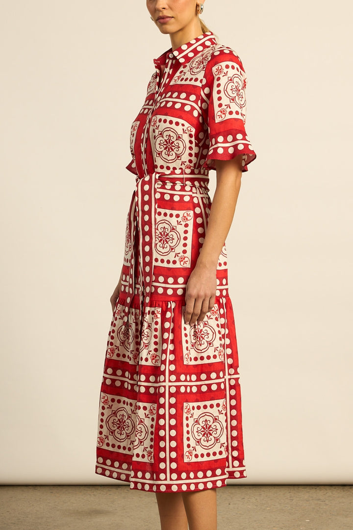 oasis dress - poppy scarf