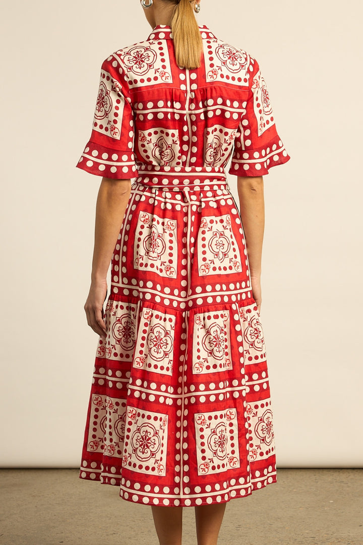 oasis dress - poppy scarf