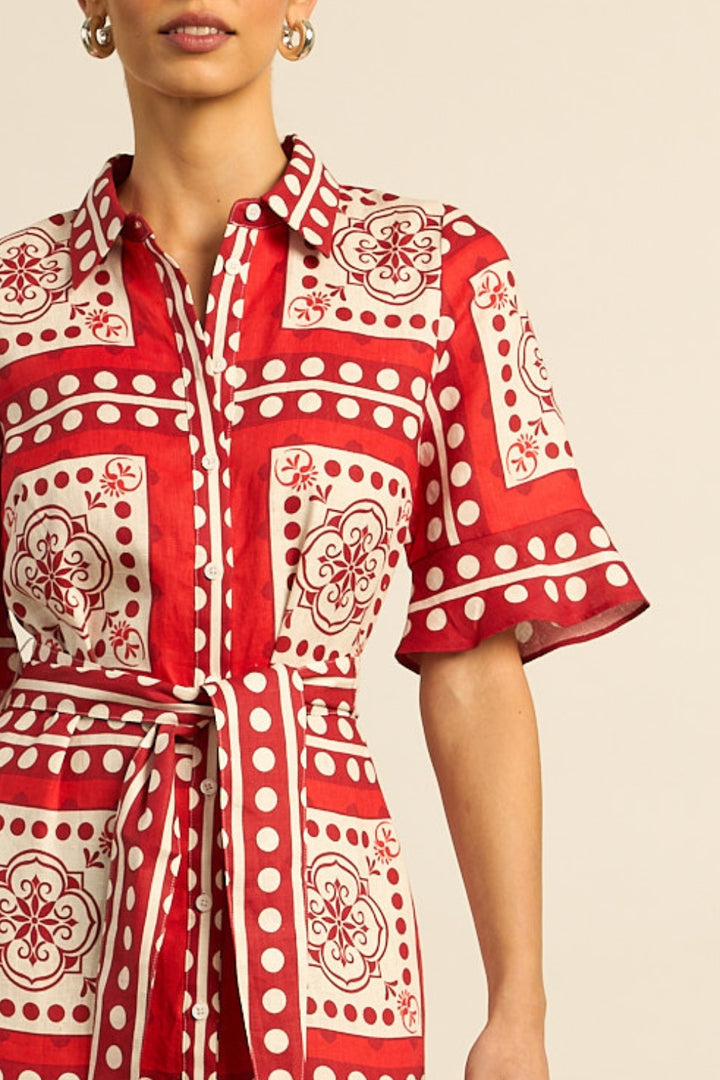 oasis dress - poppy scarf