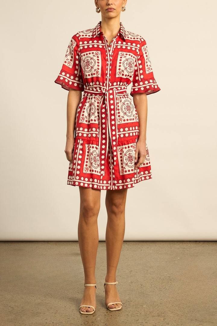 submerge dress - poppy scarf