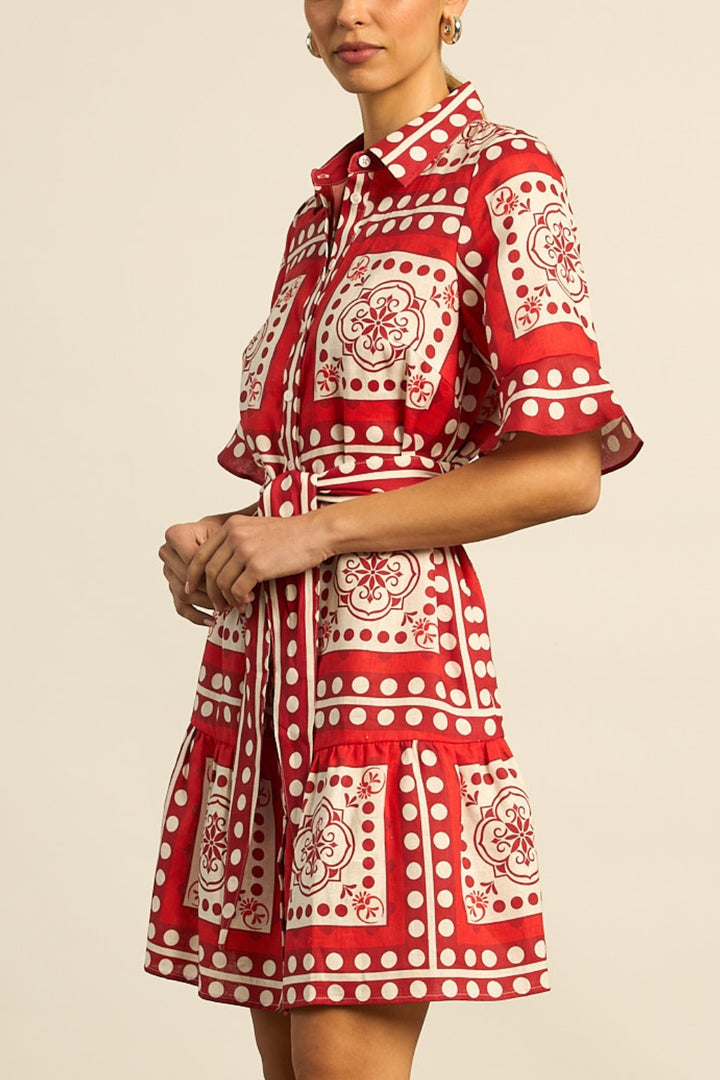 submerge dress - poppy scarf