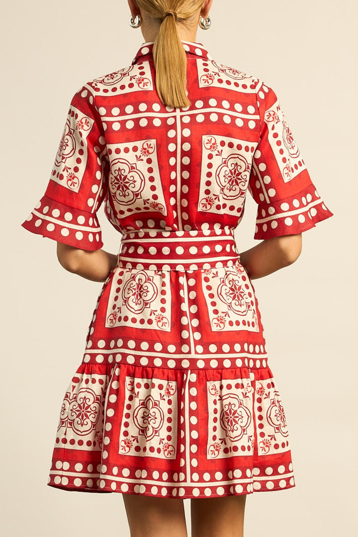 submerge dress - poppy scarf