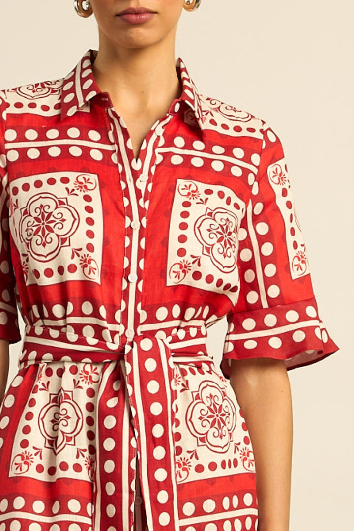 submerge dress - poppy scarf